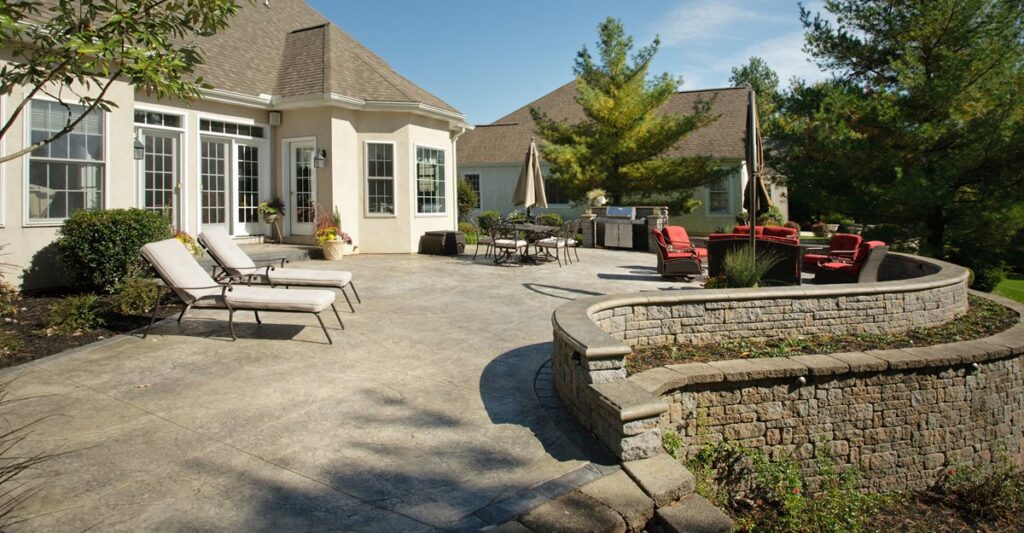 concrete patio