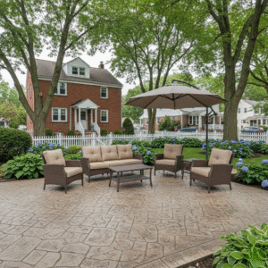 stamped concrete patio union city nj