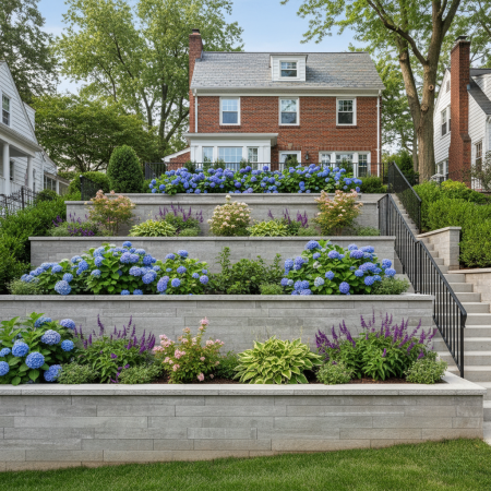 concrete retaining wall union city nj