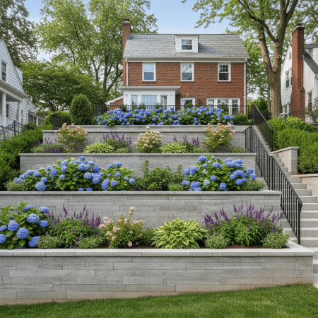 concrete retaining wall union city nj
